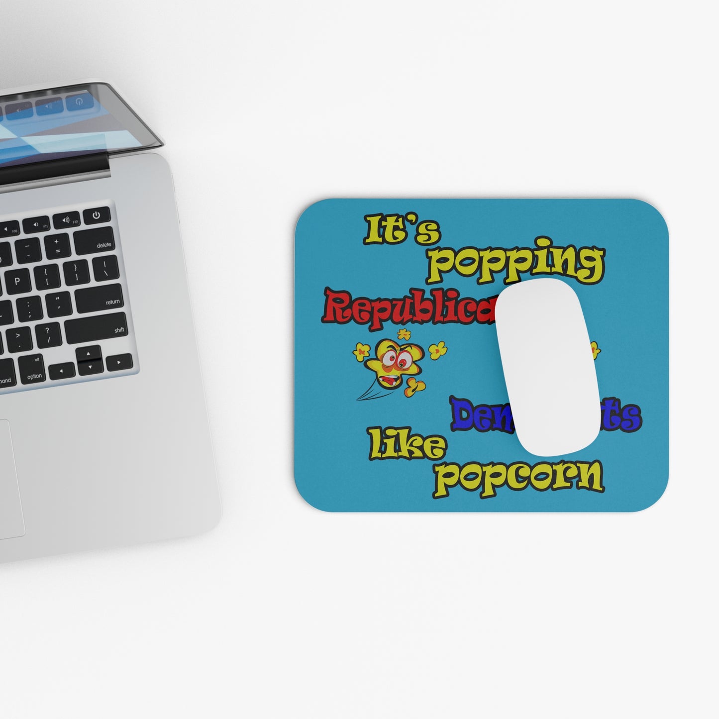 popping like popcorn - Mouse Pad (Rectangle) (turquoise)