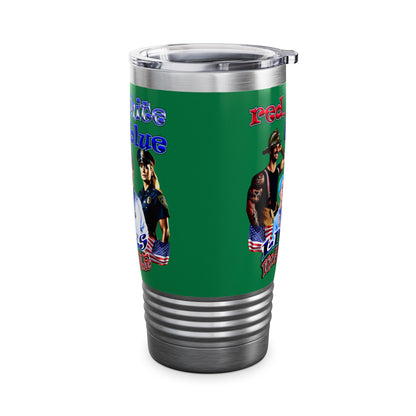 rw&b lives matter - Ringneck Tumbler, 20oz (dark green)