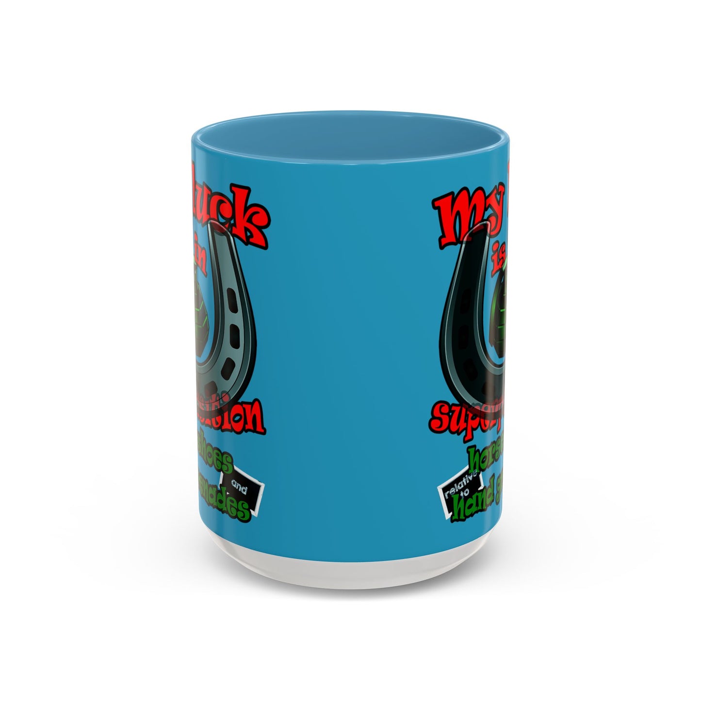 my luck - Accent Mug (turquoise)