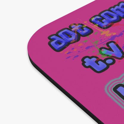 drop the beat - Mouse Pad (Rectangle) (pink)