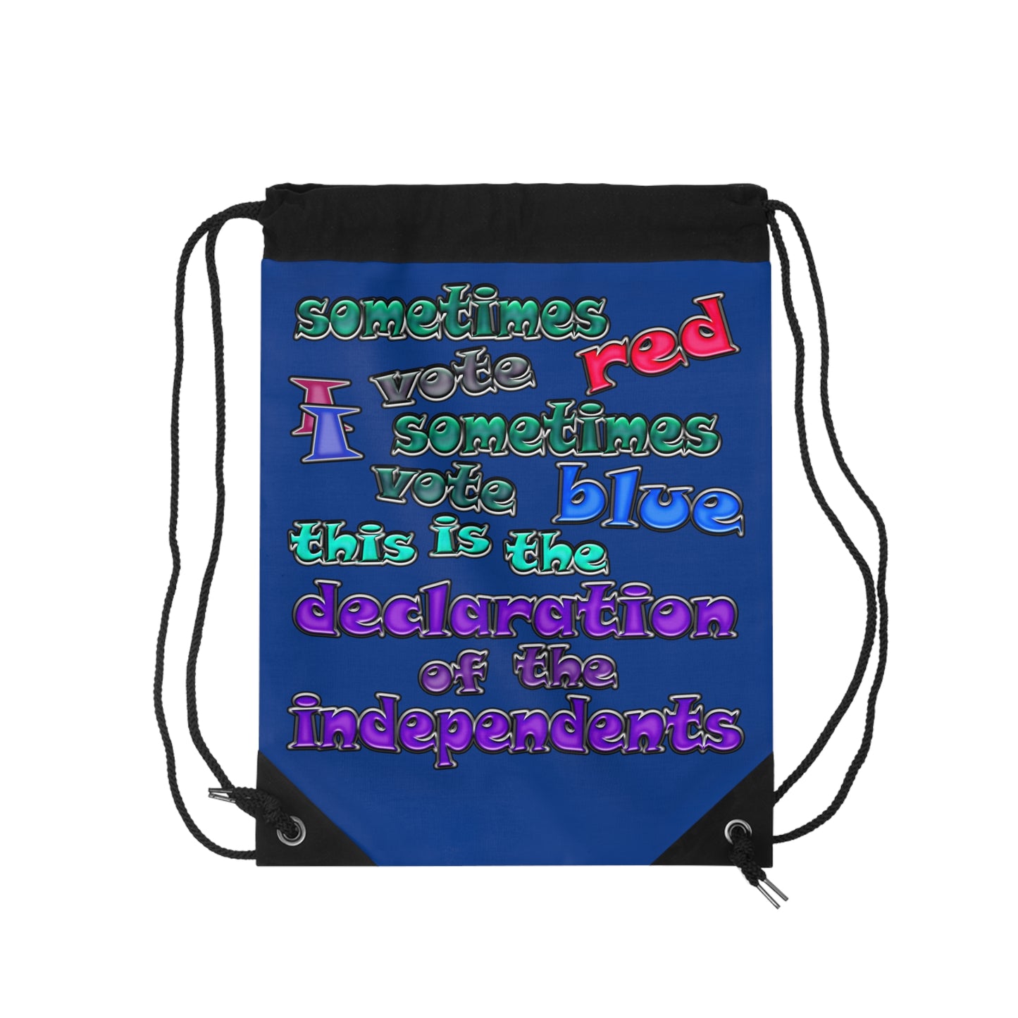 declaration of the independents - Drawstring Bag (dark blue)