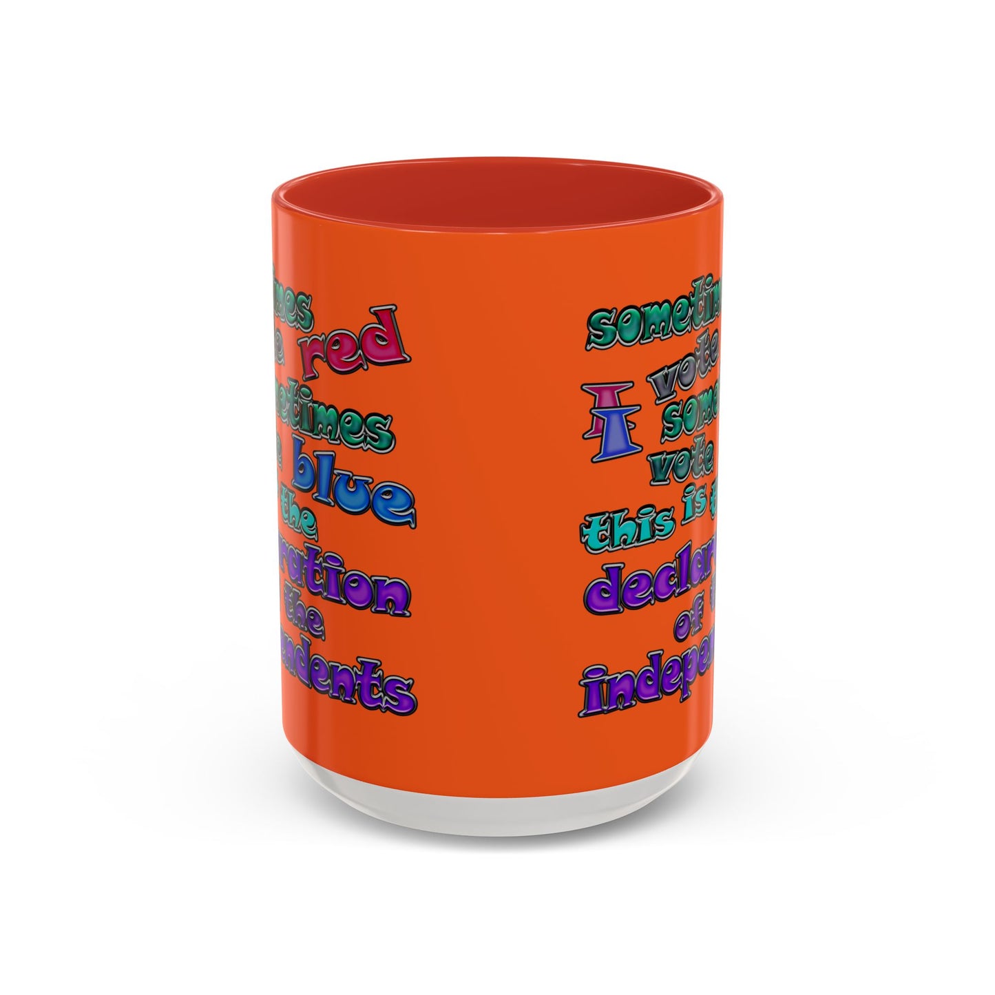 declaration of the independents - Accent Mug (orange)