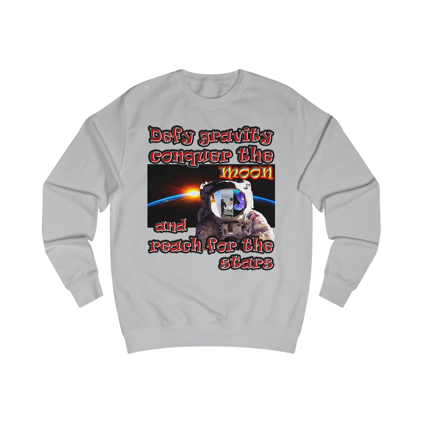 defy conquer reach - Men's Sweatshirt
