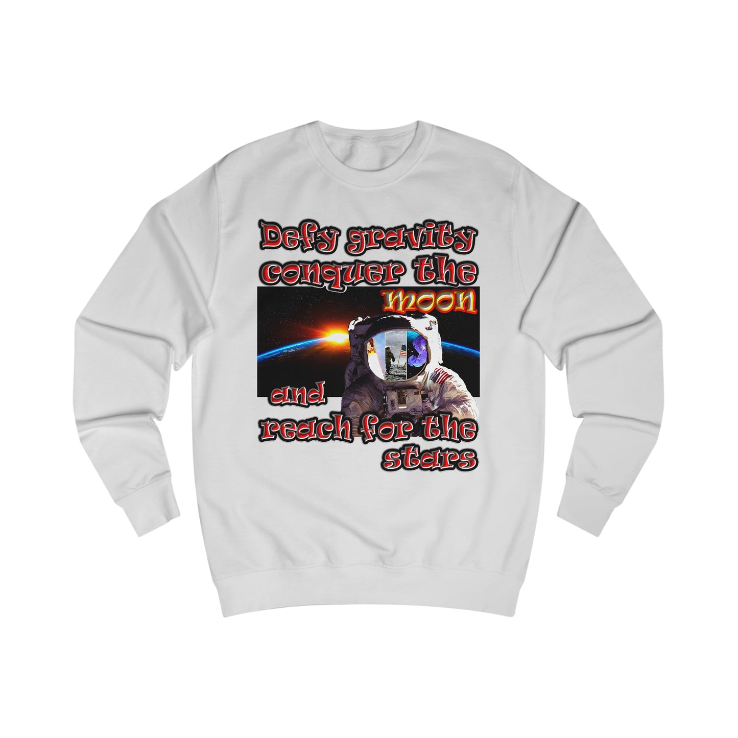 defy conquer reach - Men's Sweatshirt