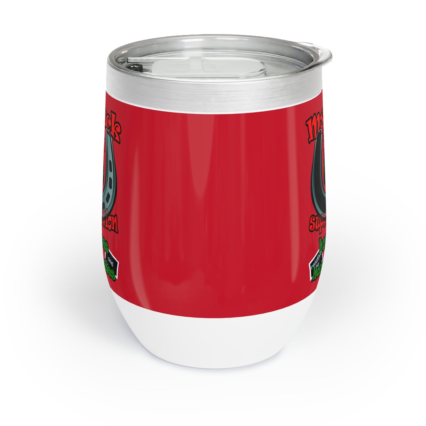 my luck - Chill Wine Tumbler (dark red)