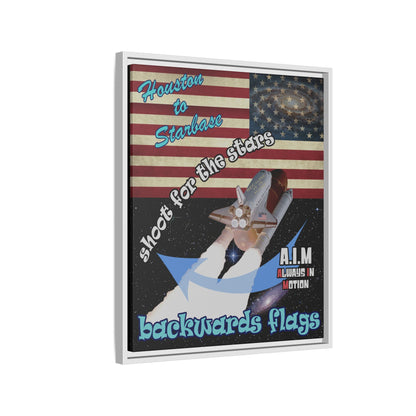 shoot for the stars - framed canvas art