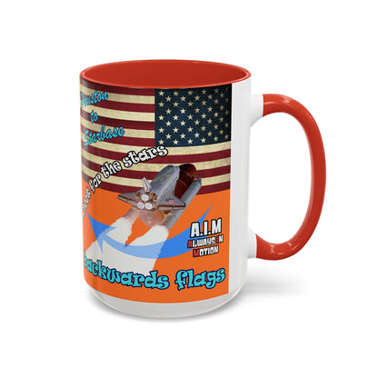 shoot for the stars - Accent Mug (crusta)
