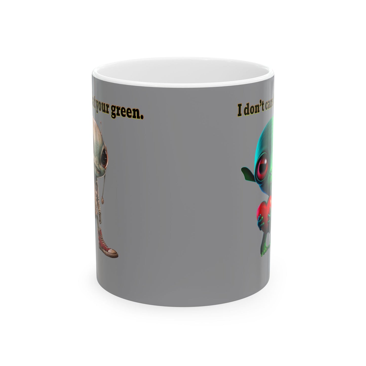 I don't care that your grey - White Mug (grey)