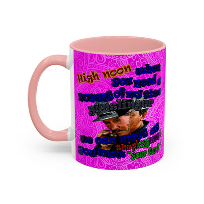 high noon - Accent Mug (pink swirl)