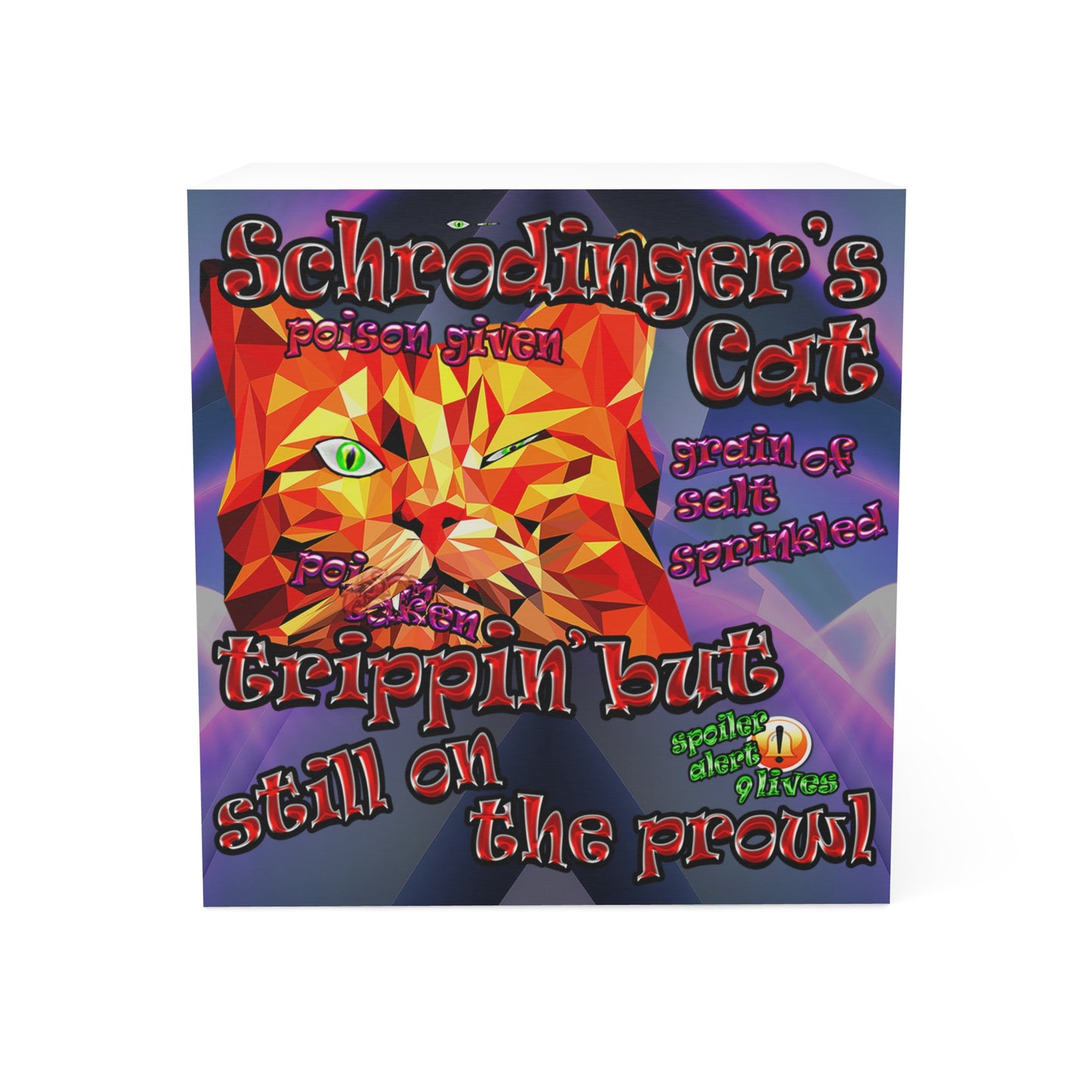schrodinger's cat - note cube (grey-pink wave)