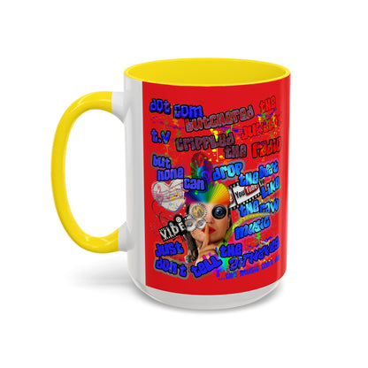 drop the beat - Accent Mug (yellow)