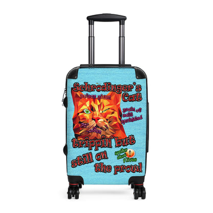 schrodinger's cat - Suitcase (faded blue)