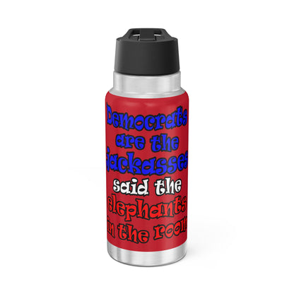 donkeys and elephants - Gator Tumbler, 32oz (dark red)