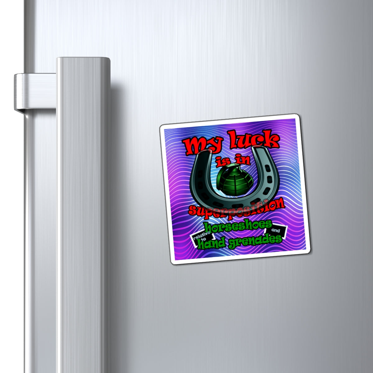 my luck - Magnets - (purple wave)