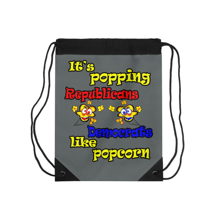 popping like popcorn - Drawstring Bag (dark grey)