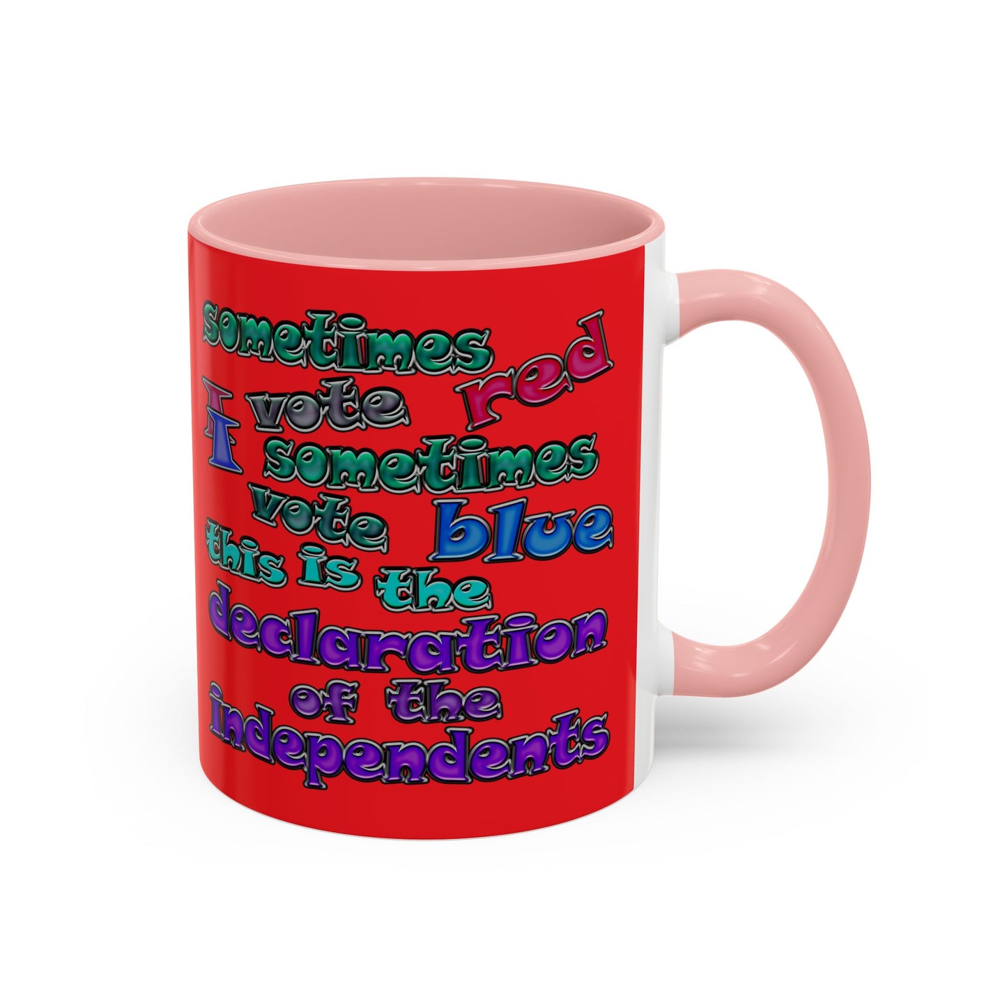 declaration of the independents - Accent Mug (red)