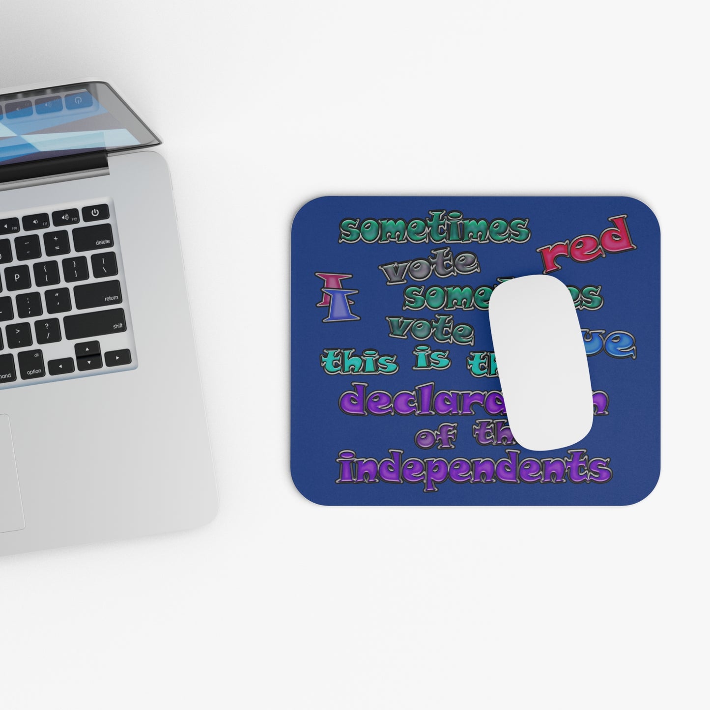 declaration of the independents - Mouse Pad (Rectangle) (dark blue)