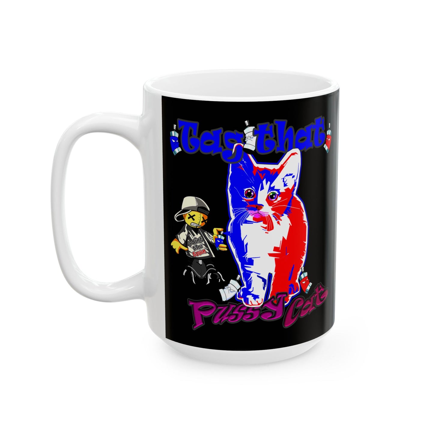 tag that - White Mug (black)