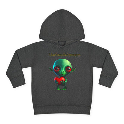 I don't care that your grey - Toddler Pullover Fleece Hoodie