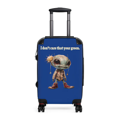 I don't care that your green - Suitcase (dark blue)