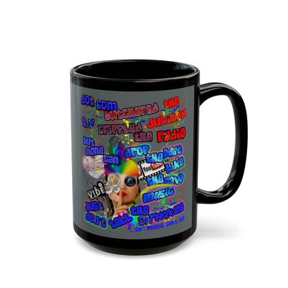 drop the beat - Black Mug (dark grey)