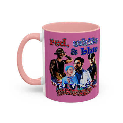 rw&b lives matter - Accent Mug (light pink)