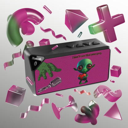 I don't care that your grey - Jabba Bluetooth Speaker (pink)