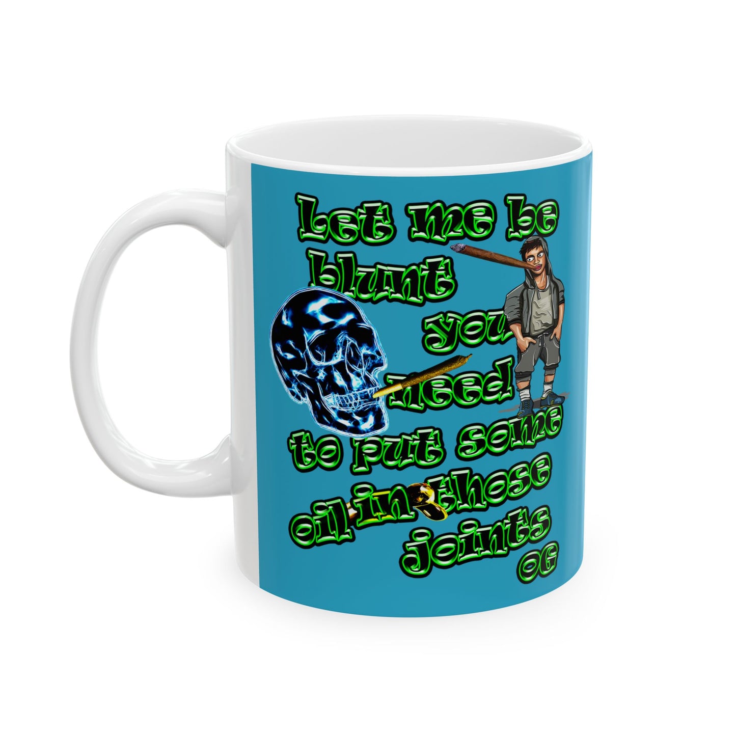 og - White Mug (turquoise)
