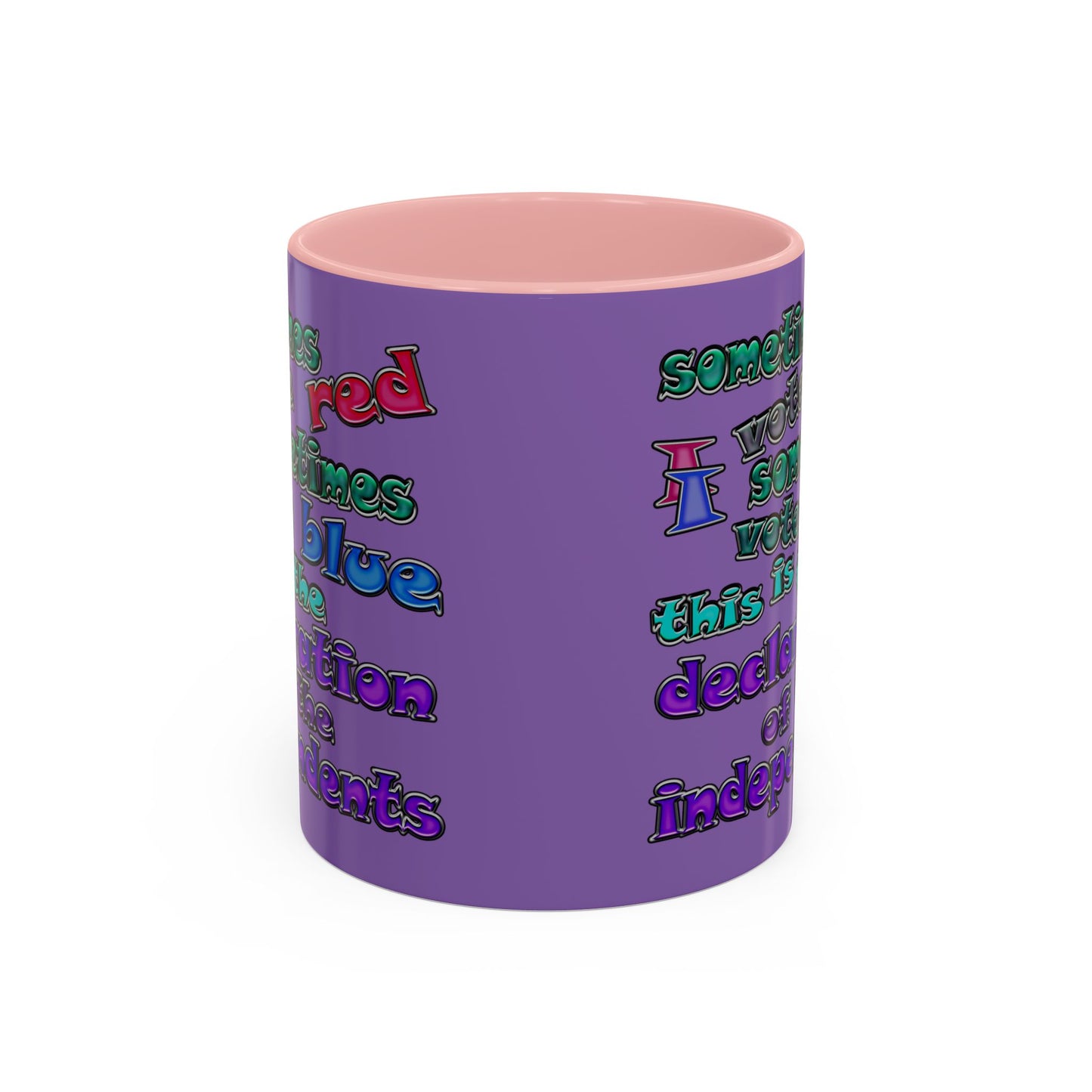 declaration of the independents - Accent Mug (light purple)