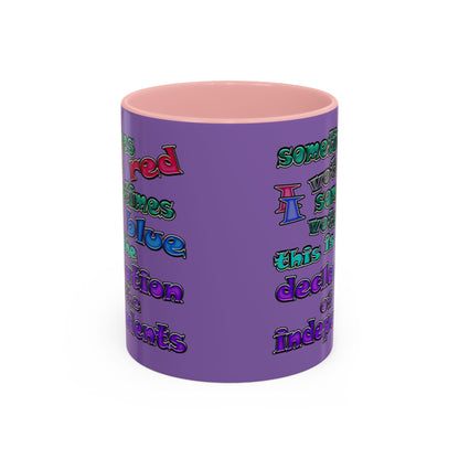 declaration of the independents - Accent Mug (light purple)