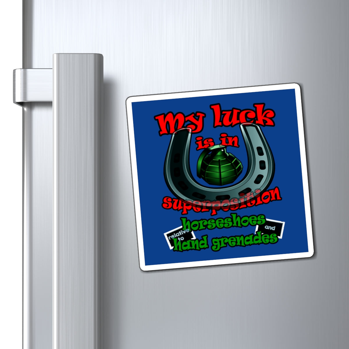 my luck - Magnets - (dark blue)