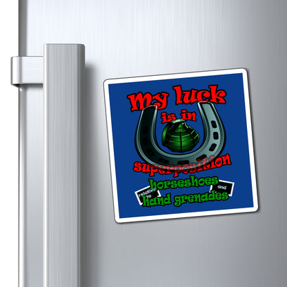 my luck - Magnets - (dark blue)