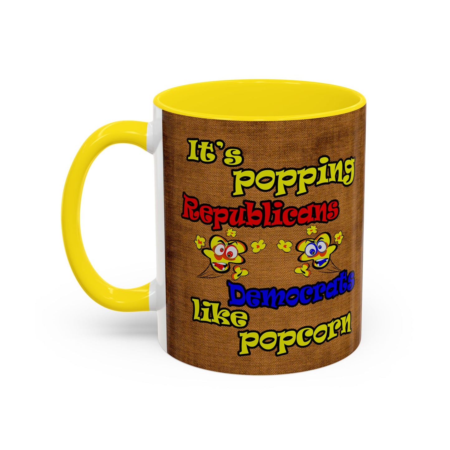 popping like popcorn - Accent Mug (brown papyrus)