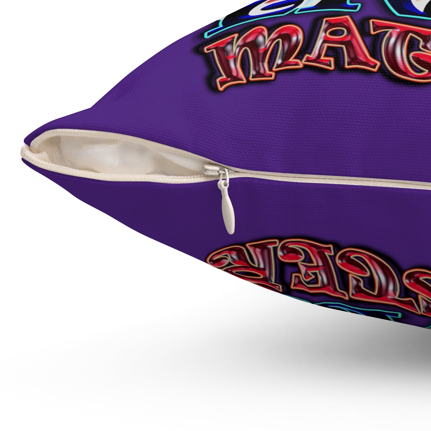 rw&b lives matter - Spun Polyester Square Pillow - (purple)