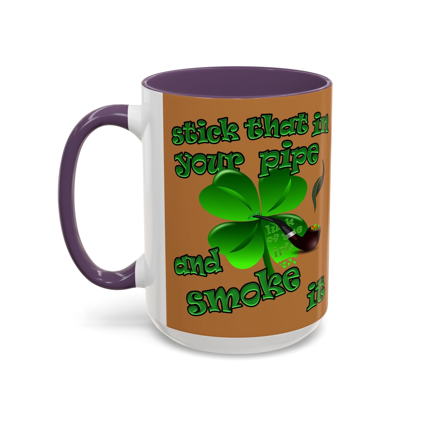 celtics logo - Accent Mug (light brown)