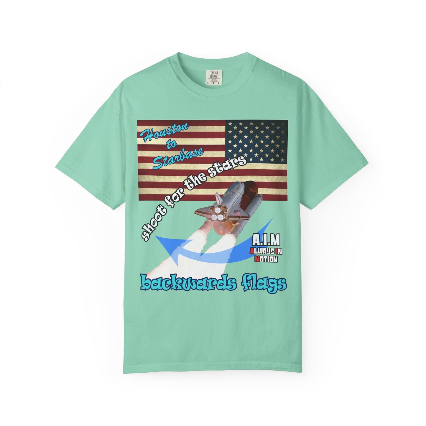 shoot for the stars - Unisex Garment-Dyed T-shirt