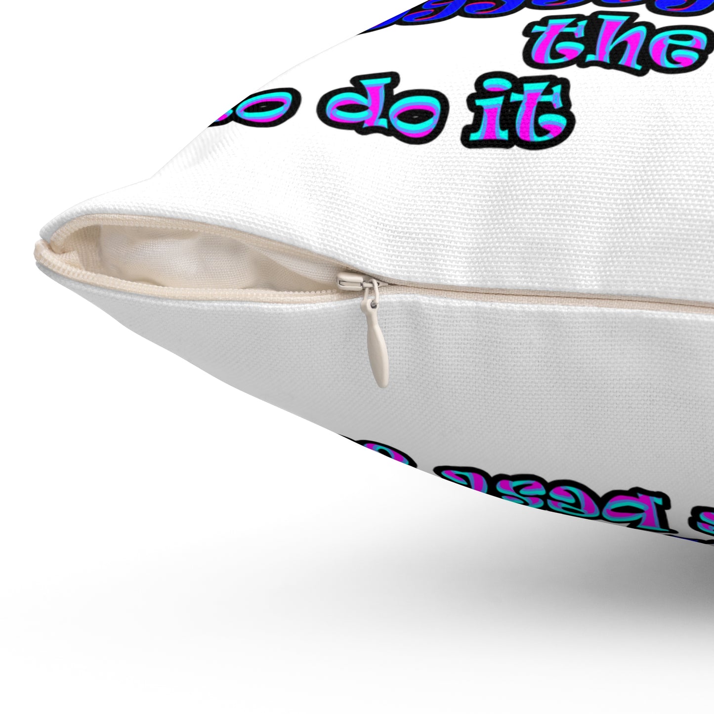 doggystyle - Spun Polyester Square Pillow - (white)