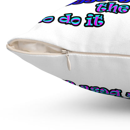 doggystyle - Spun Polyester Square Pillow - (white)