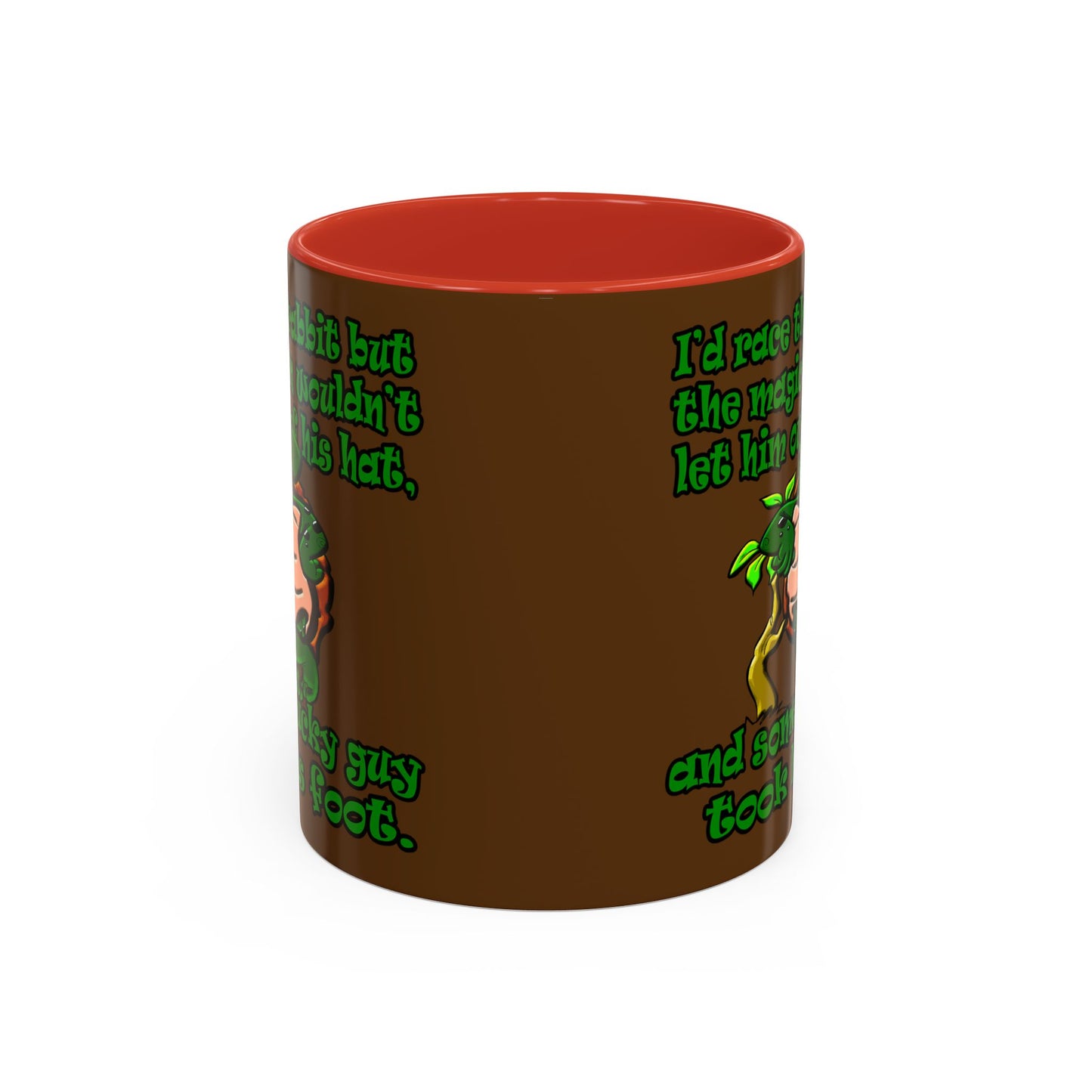 turtle race - Accent Mug (brown)