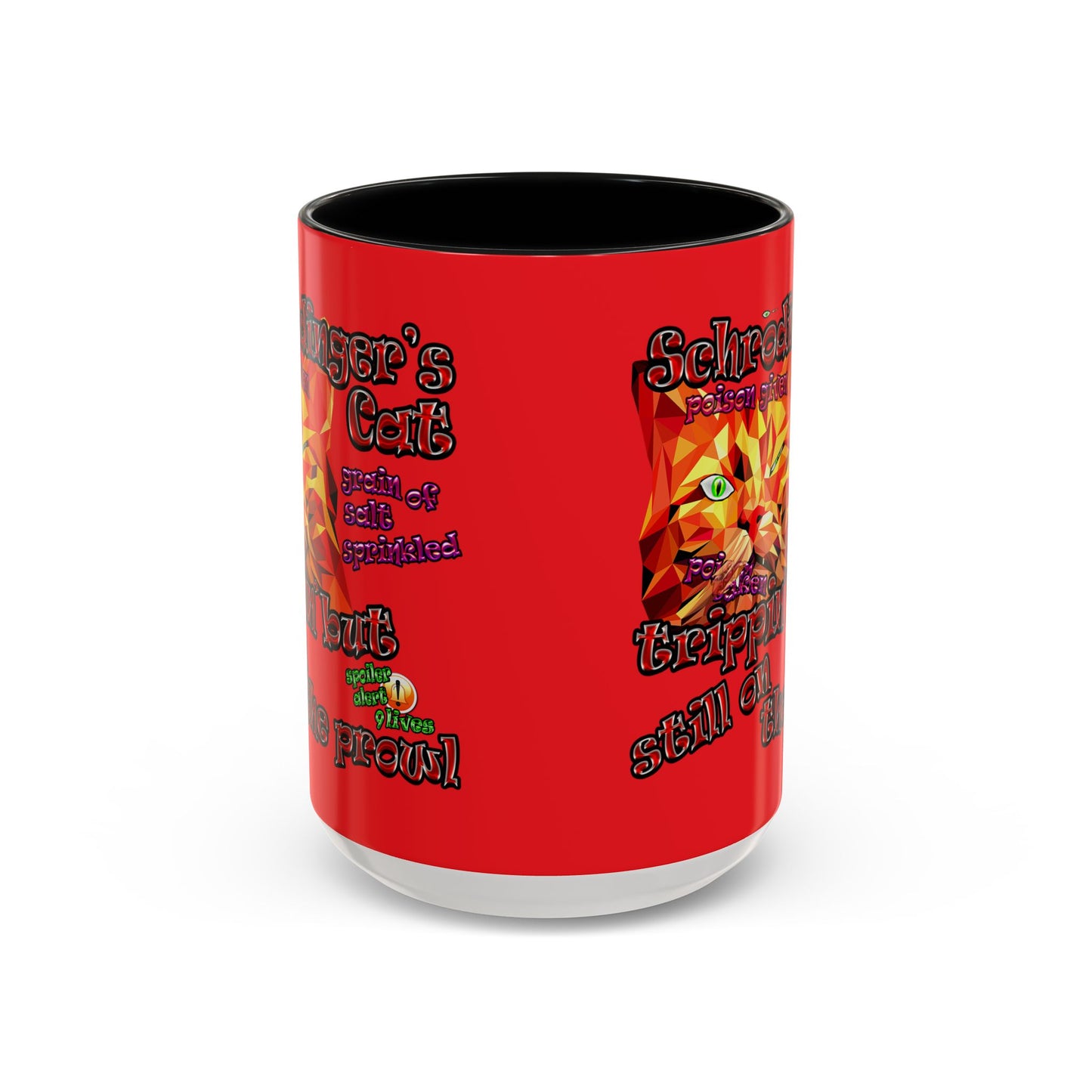 schrodinger's cat - Accent Mug (red)