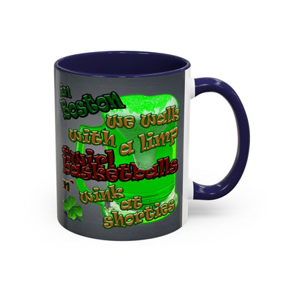 celtics logo - Accent Mug (grey-light grey)