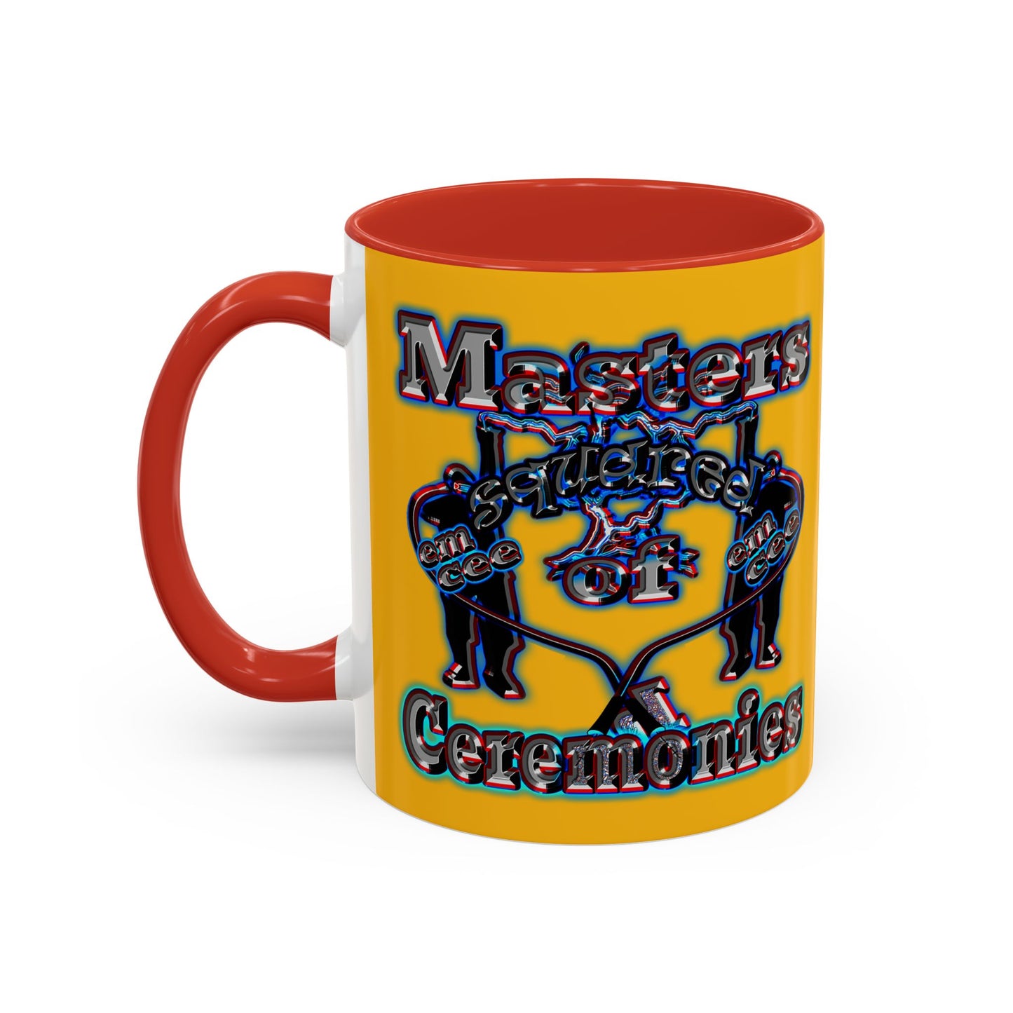 em cee squared - Accent Mug (yellow)