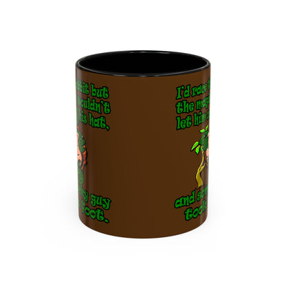 turtle race - Accent Mug (brown)