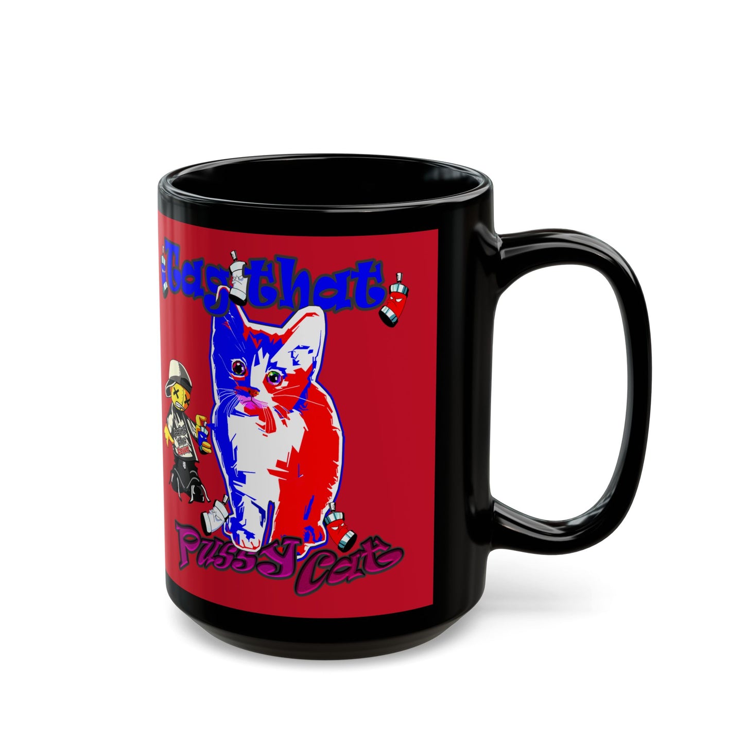 tag that - Black Mug (dark red)