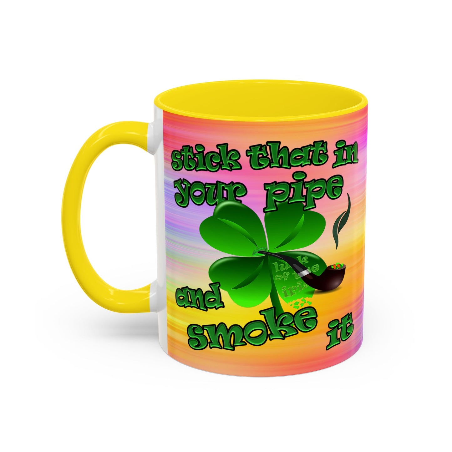 celtics logo - Accent Mug (color blur)