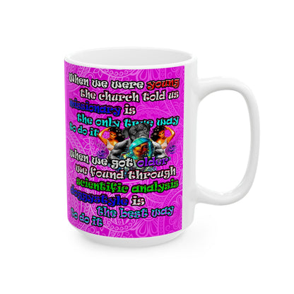 doggystyle - White Mug (pink swirl)