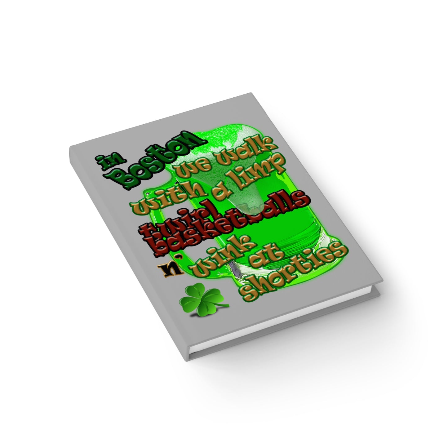 celtics logo - journal-lined (light grey)