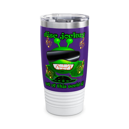disc jockey - Ringneck Tumbler, 20oz (purple)