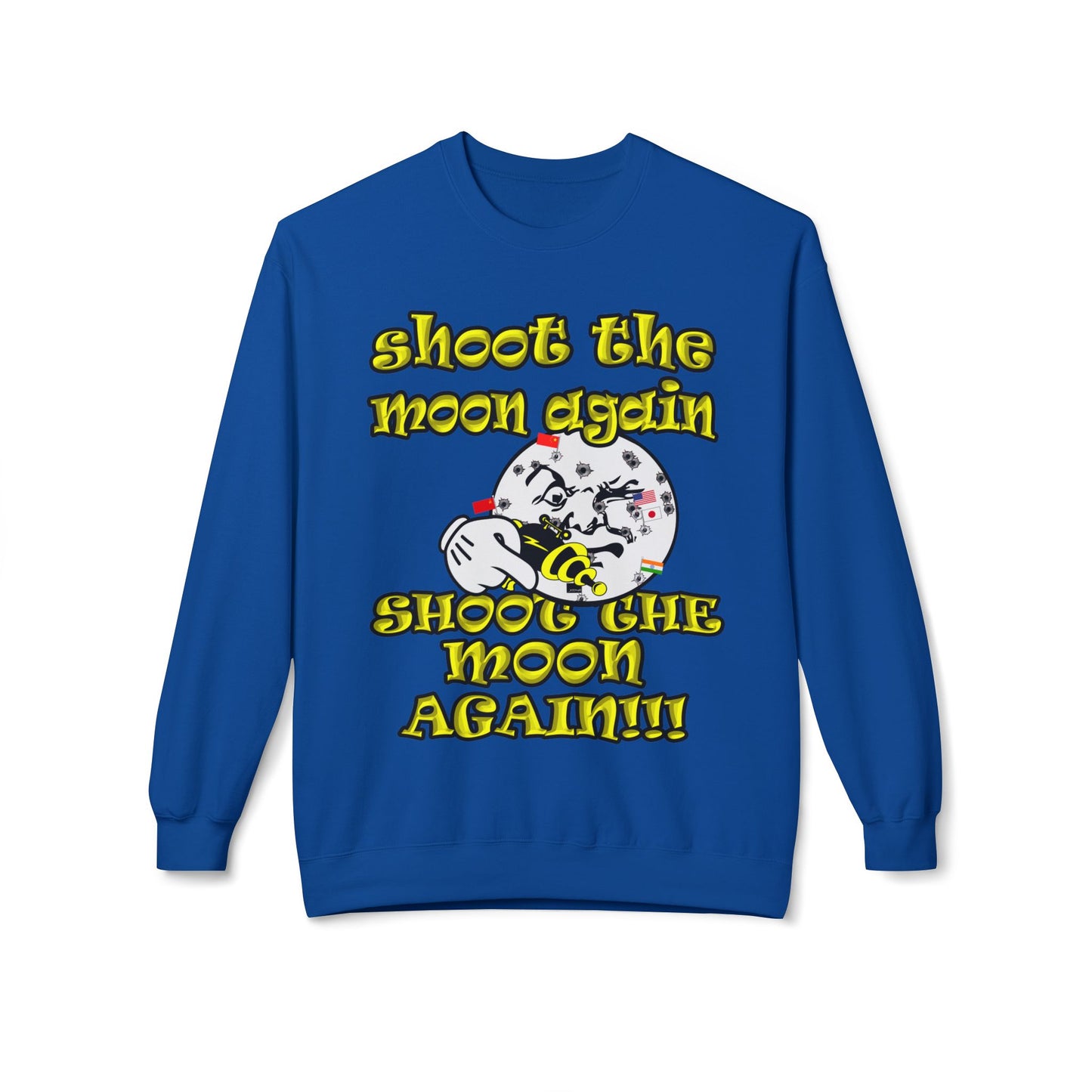 shoot the moon again - Unisex Midweight Softstyle Fleece Crewneck Sweatshirt