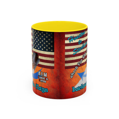 shoot for the stars - Accent Mug (burnt orange)